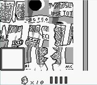 une photo d'Ã©cran de Tintin - Le Temple du Soleil sur Nintendo Game Boy